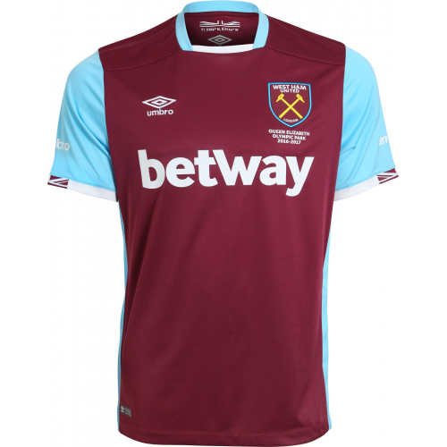 West Ham United Home 2016/17 Soccer Jersey Shirt